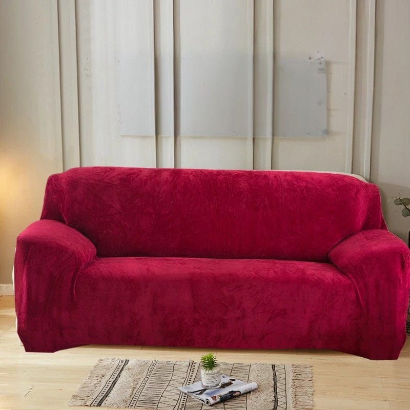 Housse de Canapé Polaire Rouge