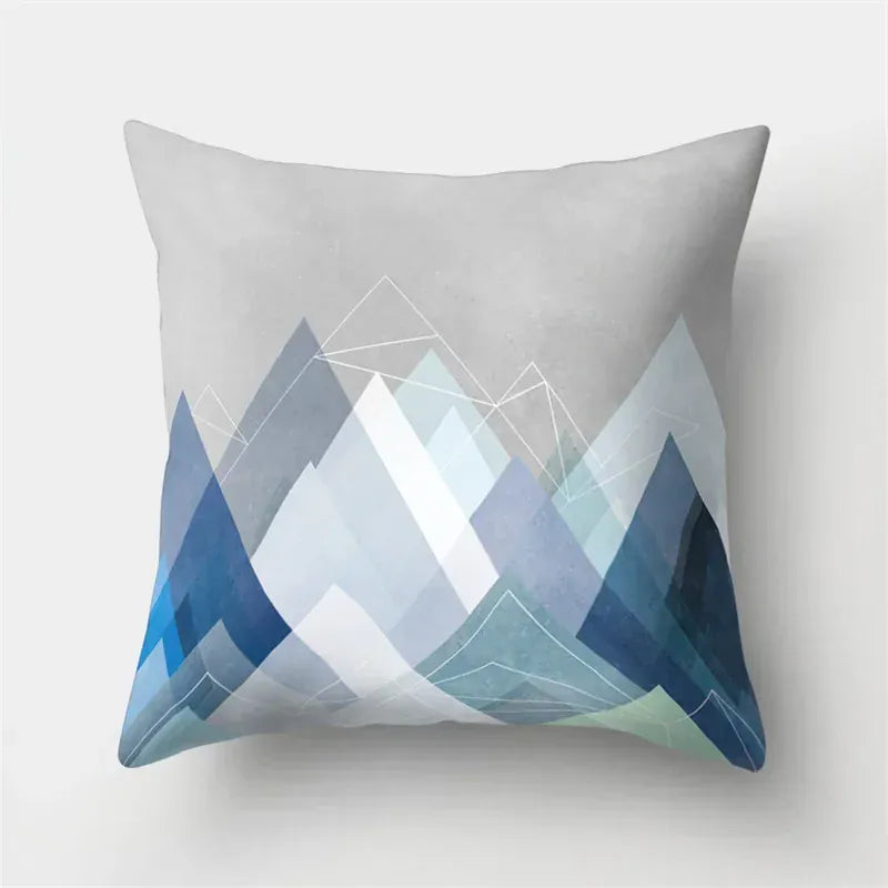 Housse de Coussin Motif Montagnes Géométriques 7 / 40x40cm