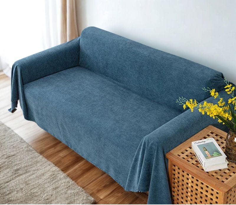 Jeté de Canapé Bleu Foncé