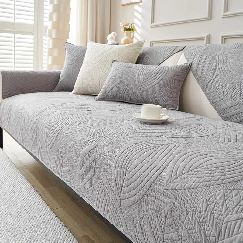 Protège canapé en coton Gris Clair A1 Gris / 70x70cm 1pc A