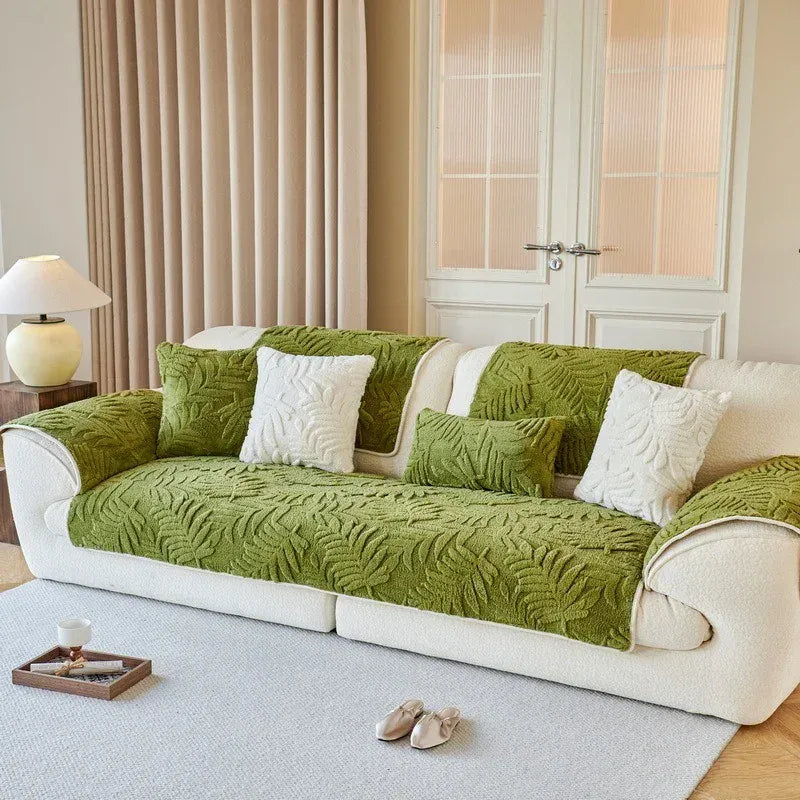 Protège Canapé en Tissu Polaire Vert A5 Vert / A 70x70cm 1pc