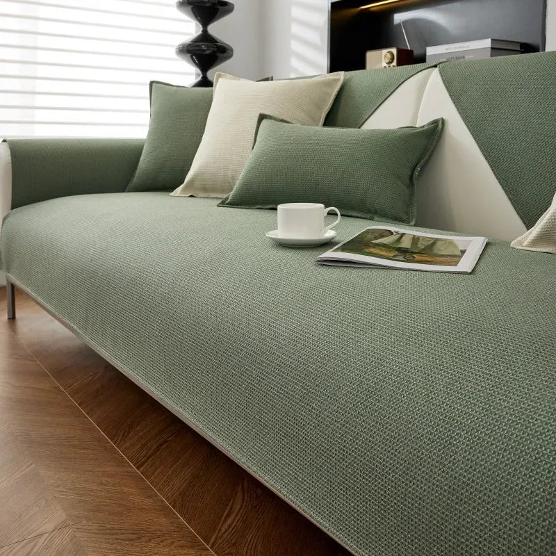 Protège Canapé en Tissu Technique Vert 7 / 70x70cm