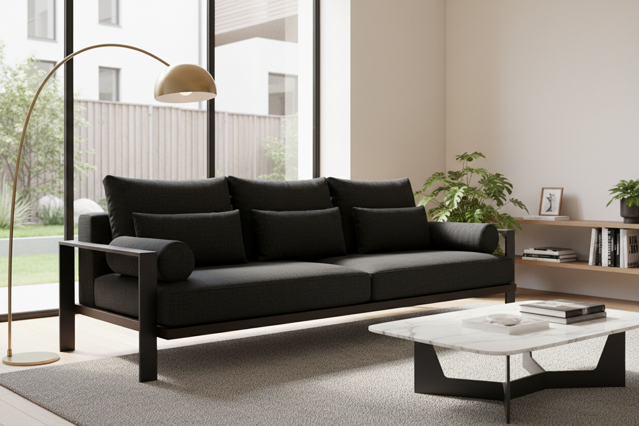 Canapé noir