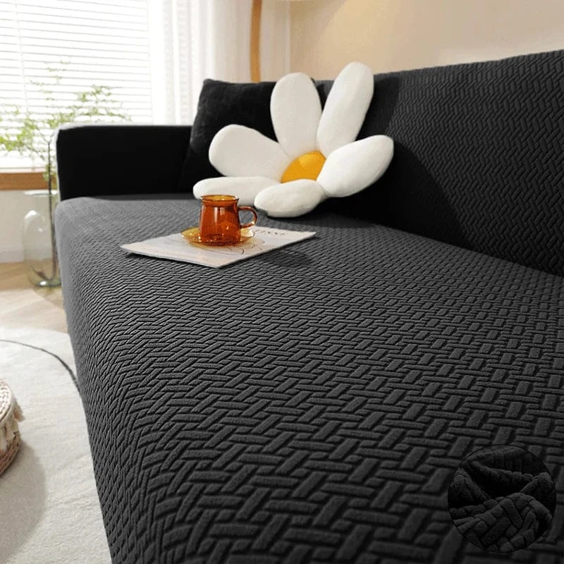Housse de Canapé Géométrique Noir