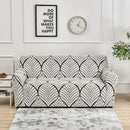 Housse de Canapé Imprimé Blanc et Noir Color 08 / 1pc 4 Seater