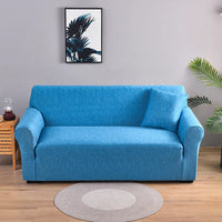 Housse de Canapé Imprimé Bleu Clair Color 06 / 3 Seater
