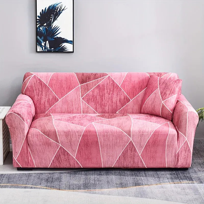 Housse de Canapé Imprimé Rose
