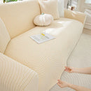 Housse de Canapé Motif Géométrique Beige Beige / 5 Seater 300-360cm
