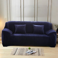 Housse de Canapé Polaire Bleu Nuit