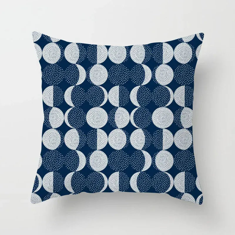 Housse de Coussin Motif Phases de Lune