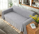 Jeté de Canapé Gris