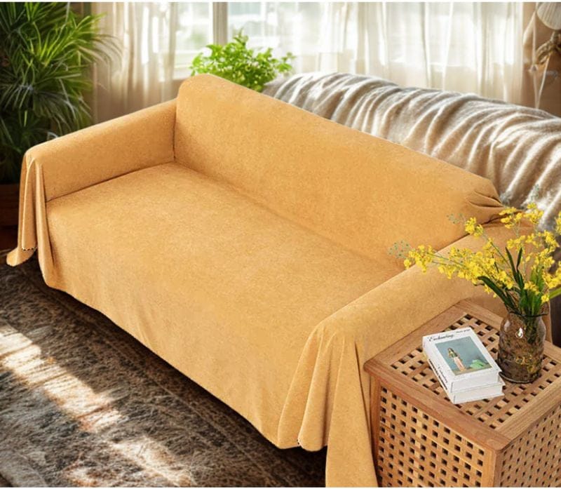 Jeté de Canapé Jaune