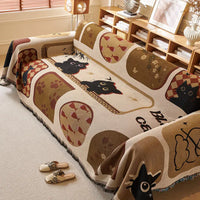 Jeté de Canapé Universel Mignonne Ton Marron Marron / 90x90cm