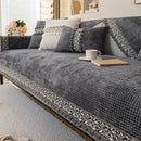 Protège Canapé en Chenille Douce Gris Foncé 1 / 70x70cm