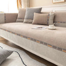 Protège Canapé en Chenille Douce Marron A5 / 70x70cm 1pc A