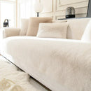 Protège Canapé en Velours de Lapin Beige A / 70x70cm 1pc