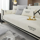 Protège Canapé Luxe en Chenille Blanc Cassé A6 / 70x70cm 1pc